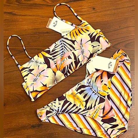 Billabong Swim Nwt Billabong Postcards From Paradise Reversible Bikini Set Poshmark