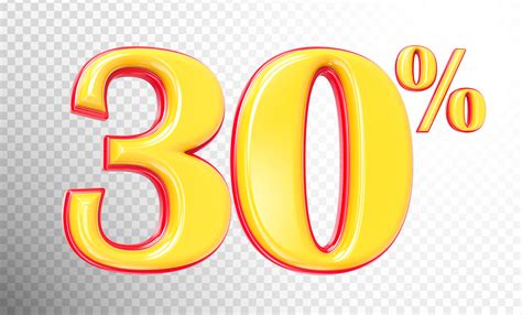 30 Number Red with Yellow 3D Render Graphic by olsopheap · Creative Fabrica