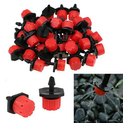 100pcs Micro Flow Dripper Drip Head 1 4 Inch Hose Micro Dripper Garden