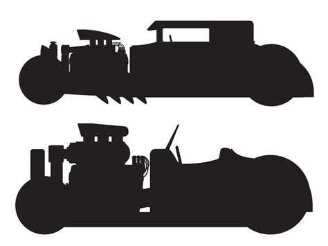 Hot Rod Engine Royalty Free Vector Image VectorStock