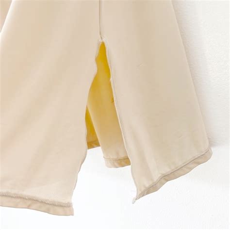 Vintage Intimates Sleepwear Vintage Lingerie Under Skirt Nude Lace Trim Side Split Skirt