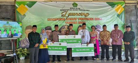 Kemenag Bersama Laznas Yakesma Dan Laz Launching Kampung Zakat Di Bali