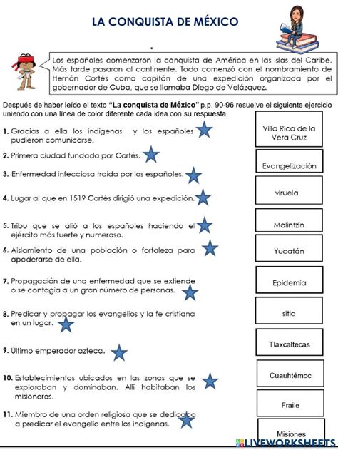 Conquista De M Xico Interactive Worksheet M Xico Historia De Mexico