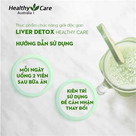 Giải độc gan Liver Detox Healthy Care thanh lọc thải độc bổ gan và làm