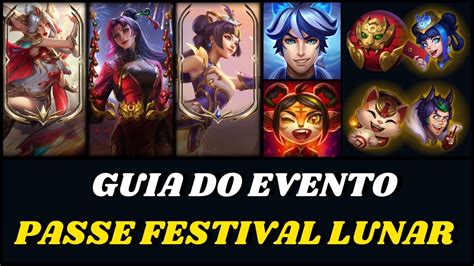 Passe Festival Lunar 2022 Prêmios Grátis Missões Orbes Novas Skins