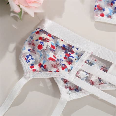 New White Lace Mesh Three Pieces Set Transparent Sexy Women Lingerie Buy Sexy Women Lingerie