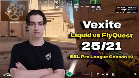 CS2 POV FlyQuest Vexite 25 21 Vs Liquid Anubis ESL Pro League