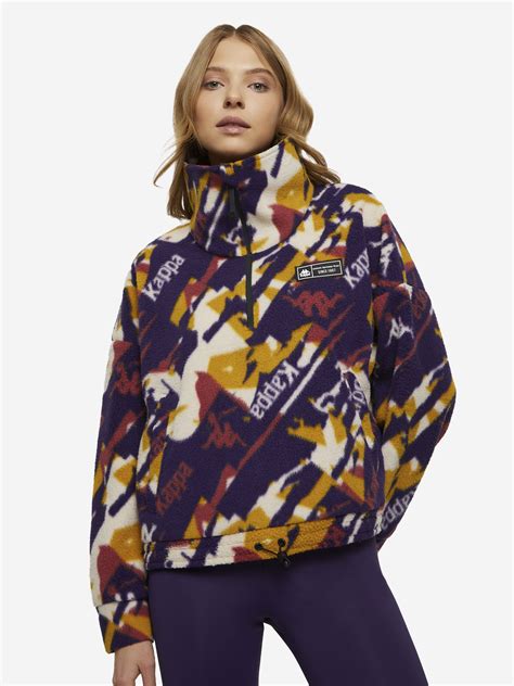 Джемпер флисовый женский Kappa мультицвет цвет — купить за 8390 тг со ...