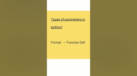 Formal Vs Actual Parameters Python Cbse Class 12 Youtube