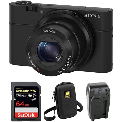 Sony Cyber Shot DSC RX100 Digital Camera With Accessory Kit B H