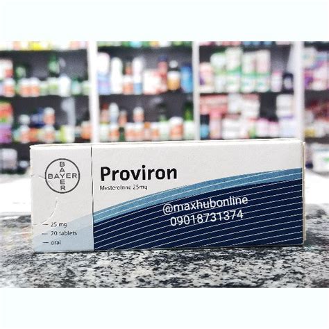 Proviron Mesterolone 25mg By 20 Tablets Maxhub Pharmacy