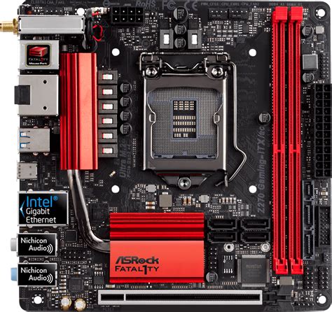 Asrock Fatal Ty Z Gaming Itx Ac Motherboard Specifications On