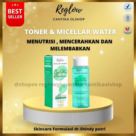 Jual Toner Reglow 2 IN 1 Micellar Water Centella Asiatica Exfoliating