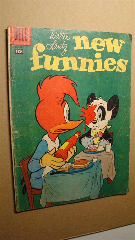 New Funnies 251 Woody Woodpecker Dell Comics 1958 Walter Lantz Comic