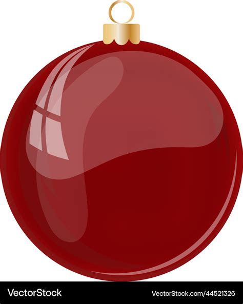 Christmas Decoration Glass Ball Royalty Free Vector Image