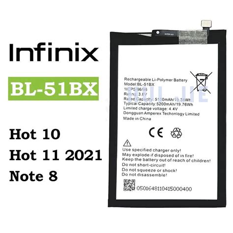 INFINIX Hot Hot Note Battery BL BX Shopee Philippines