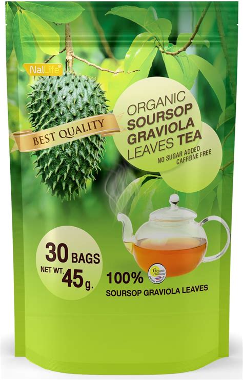 Amazon.com : Premium Soursop Tea Bags. Made from Pure Soursop Graviola