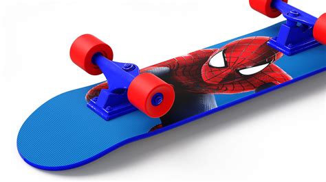 Classic Skateboard Spider Man 3D Model 29 3ds Blend C4d Fbx Max