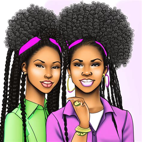 Beautiful African American Sorority Sisters · Creative Fabrica