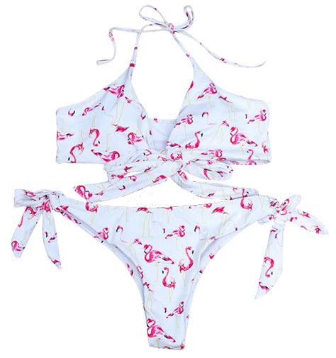 Buy Women Sexy Cross Brazilian Bikinis Push Up Bikini Set Halter Top Bandage Swimsuits Size Us