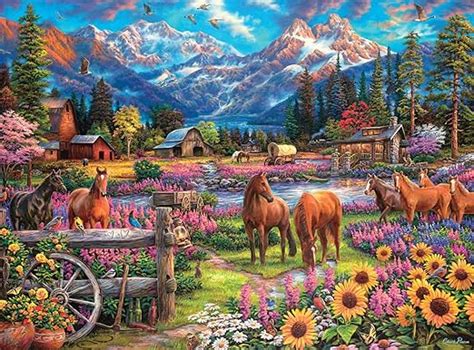 Buffalo Games Chuck Pinson Free To Roam 1000 Piece Jigsaw Puzzle