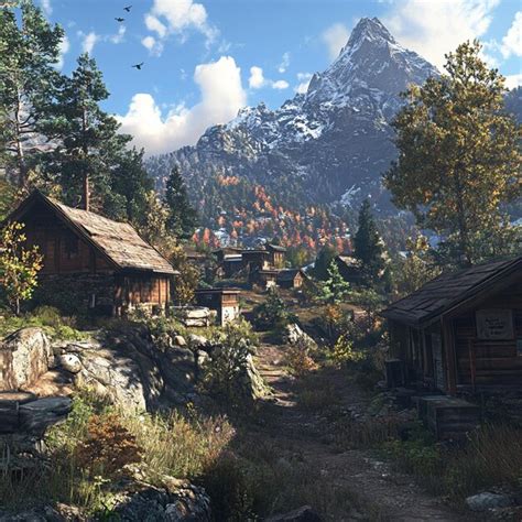 Capture the thrill of manhunt in a mountain village with hidden trails ...