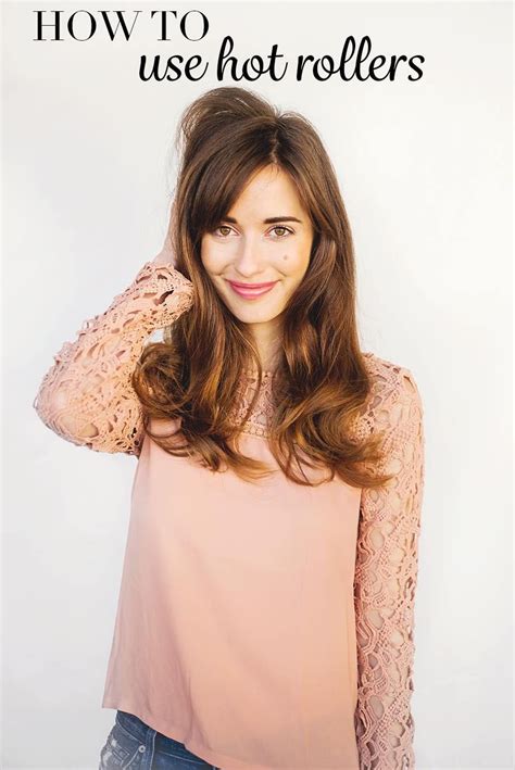 How To Use Hot Rollers For Long Hair M Loves M Using Hot Rollers