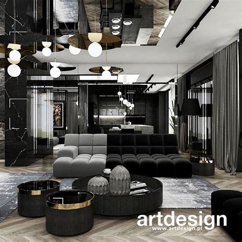 wnetrza apartamentu trendy  designie salonu