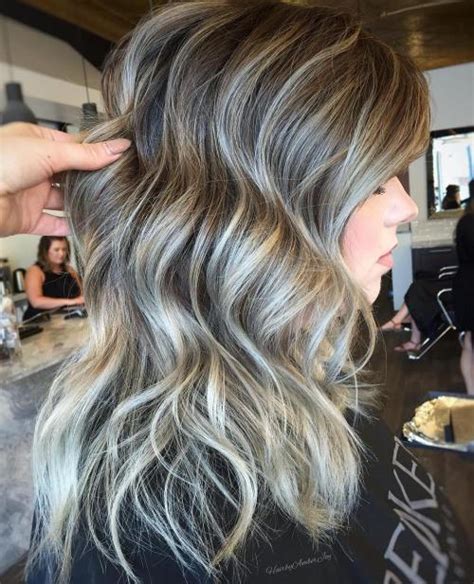 60 Ideas Of Gray And Silver Highlights On Brown Hair