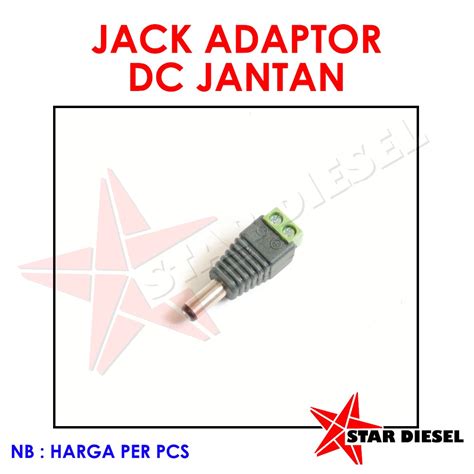 Jual KABEL INPUT DC SOKET JANTAN JACK ADAPTOR DC JANTAN JACK MALE