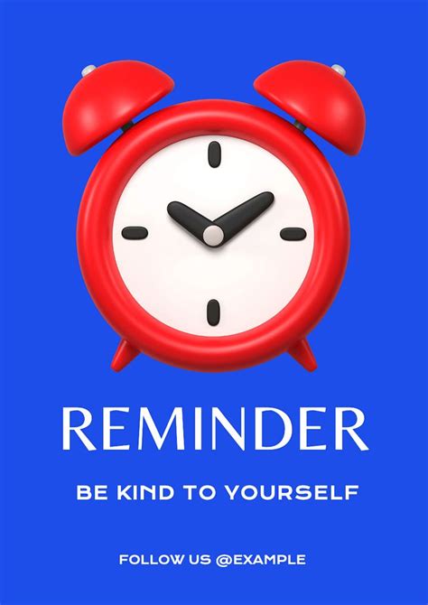 Reminder Poster Template Premium Editable Template Rawpixel