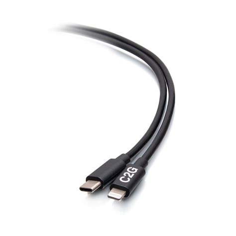 3ft (0.9m) USB-C® Male to Lightning Male Sync and Charging Cable ...