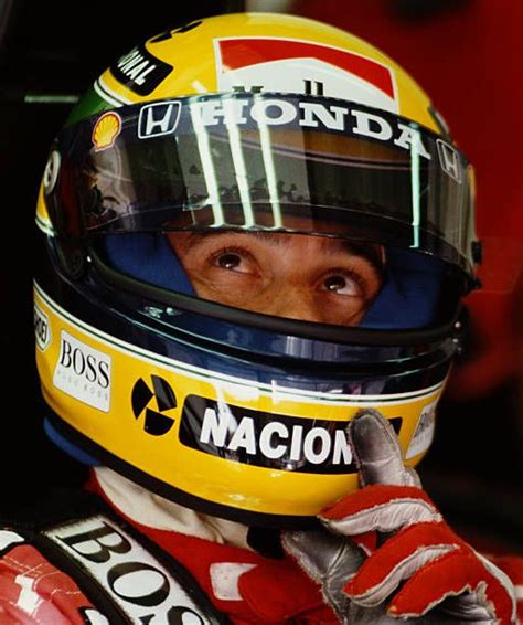 Ayrton Senna Of Brazil Sits Aboard The Honda Marlboro Mclaren Mclaren