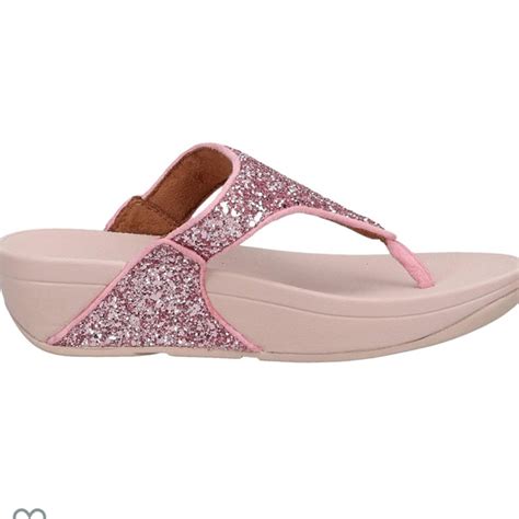 Fitflop Lulu Glitter Pink Limited Edition Sandals Gem