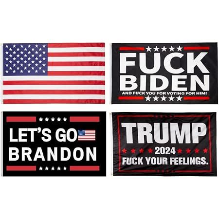 Amazon Premium Double Sided Flags For Fuck Biden 3x5 Ft Outdoor F Biden Flags FK Joe