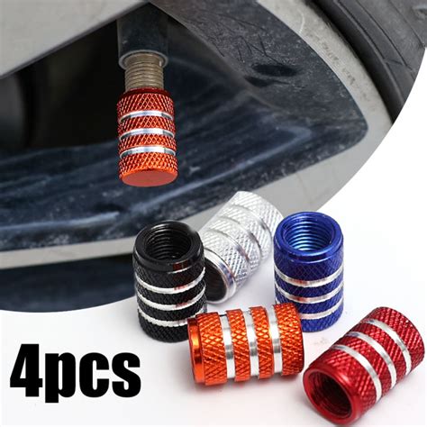 4pcs Aluminum Alloy Valve Cap Car Motorcycle Truck Bike Tire Tyre Valve