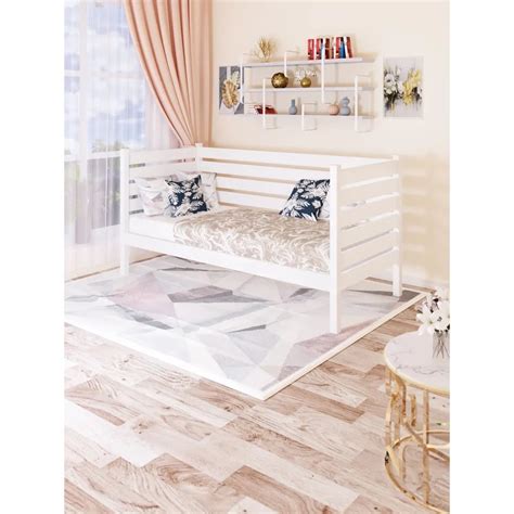 Односпальная тахта Solarius из массива сосны со сплошным основанием и ...