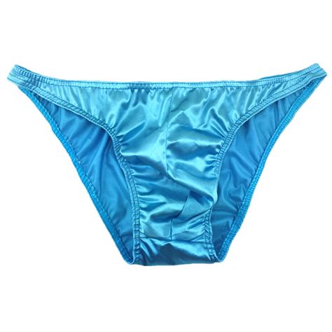 Or Pack Mens Sexy Satin String Bikini Underwear Bulge Pouch Brief Shorts S M EBay