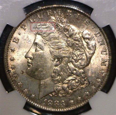 1883 O Morgan Silver Dollar Graded By Ngc As Ms62 Uncirculated And Toned