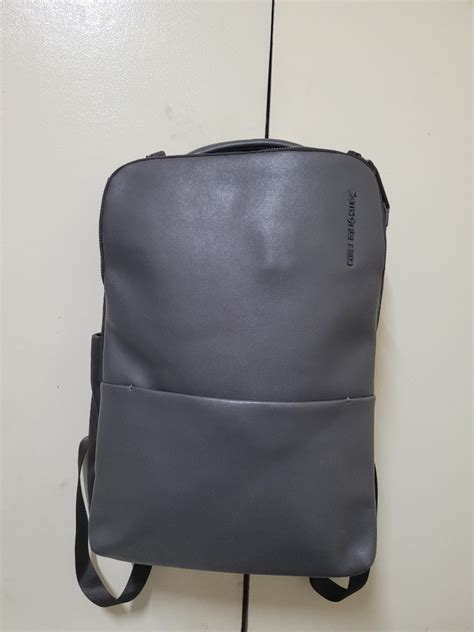 samsonite red backpack leather  nylon travel laptop bag mens