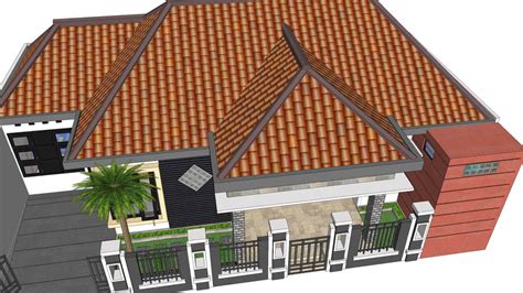 Rumah Minimalis 1 Lantai 3d Warehouse