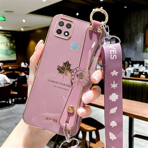 YBD Casing Huawei Nova 5T Sarung HP Pola Daun Maple Sisi Lurus