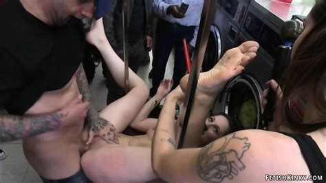 Babe Fisted And Fucked At Laundromat