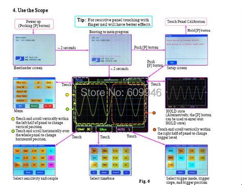 Купить карманные сенсорный панели осциллографа с цветным дисплеем и ...