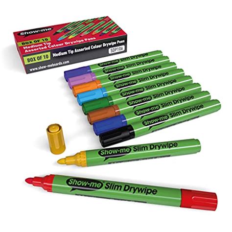 Buy Bullet Tip Dry Wipe Non Permanent White Board Markers Erasable