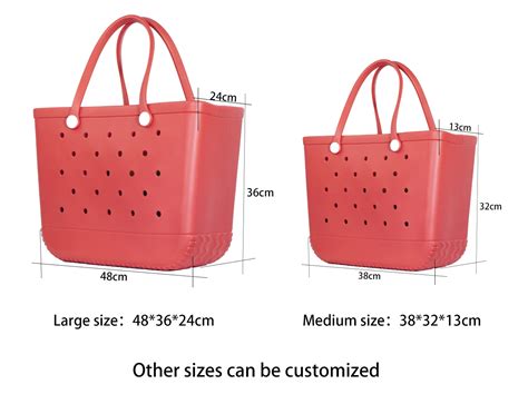 Waterproof Tote Bags Custom Holes Summer Rubber Tote Pvc Large Capacity Eva Plastic Beach Bag