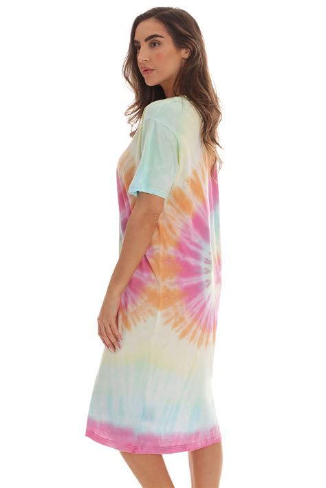 Just Love Soft Comfy Tie Dye Nightgown Sleep Dress For Women Short