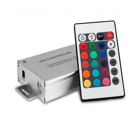 Controlador RGB Infrarrojos De Aluminio 24 Teclas 144W Profesional