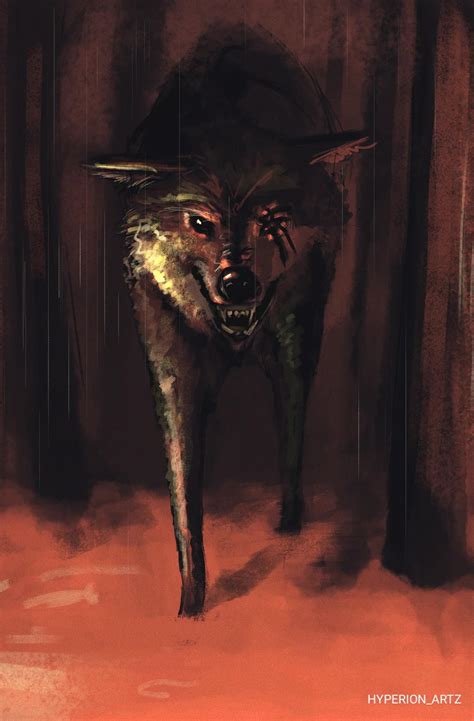 I made a creepy wolf : r/drawing