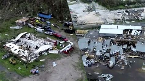 Hurricane Michael drone video: Aerials show destroyed buildings in ...